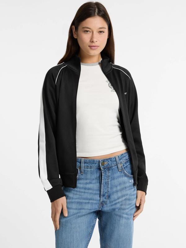 Guess Jeans GJ TRICOT TRACK JACKET Kadın Siyah Eşofman Üstü W5GQ38KB212-JBLK - Image 1