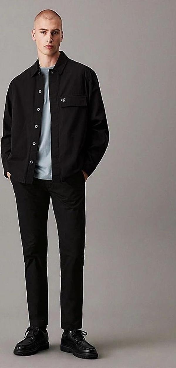 CK Jeans TAPERED CHINO Erkek SİYAH Pantolon J30J326847-BEH - Image 1