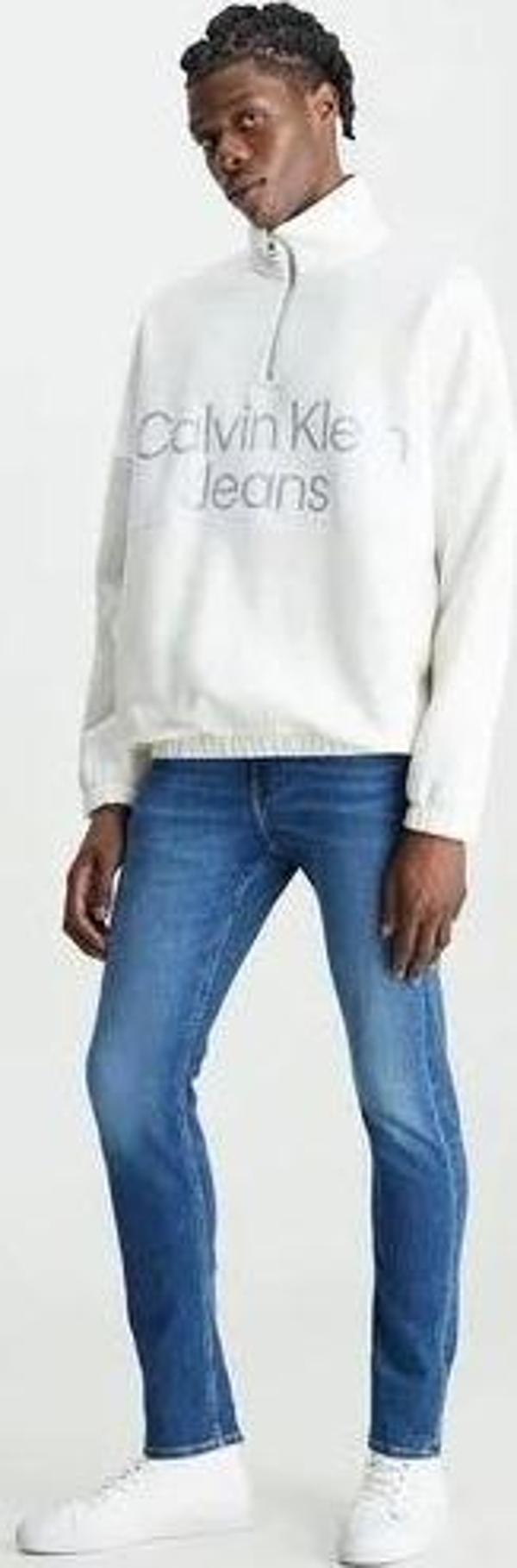 CK Jeans Calvin Klein Erkek Denim Slim Fit Yüksek Bel Erkek  Jeans J30J323691-1BJ - Image 1