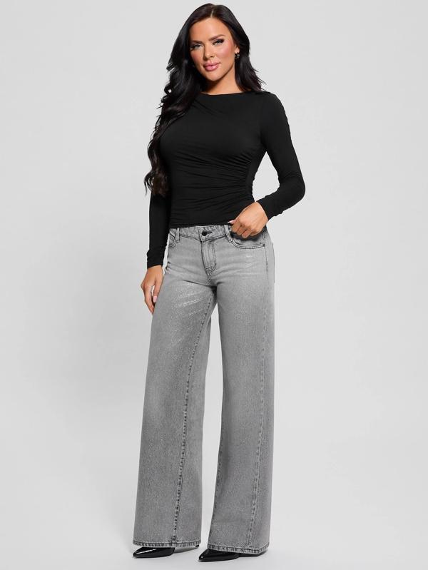 Guess SEXY PALAZZO Kadın Gri Jeans W5RA96D5M31-S1LN - Image 1
