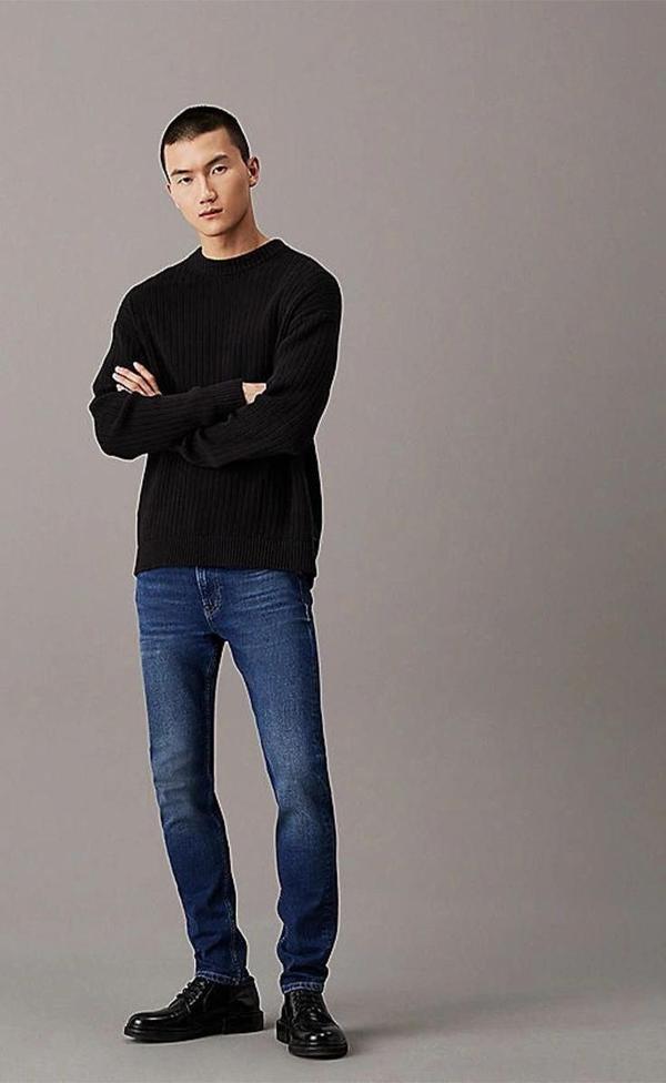 CK Jeans SLIM TAPER Erkek DENIM Jeans J30J325983-1BJ - Image 1