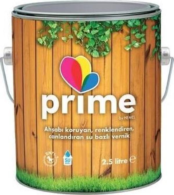 Hemel Prime Su Bazlı Ahşap Vernik Beyaz-2.5lt - Image 1