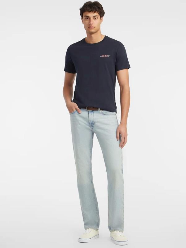Guess Jeans GJ SS VN SLIM AMERICAN TR TEE Erkek Lacivert T-shirt M4YI50K8HM0-A71W - Image 1