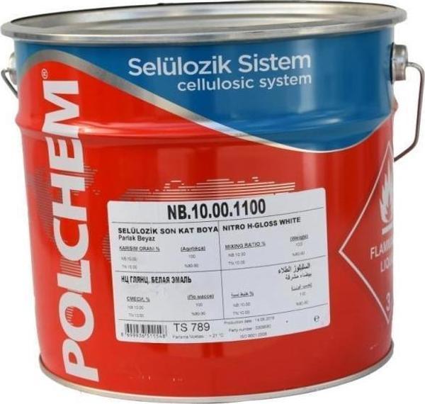Polchem Selülozik Son Kat Boya  MatSiyah-2.5lt - Image 1