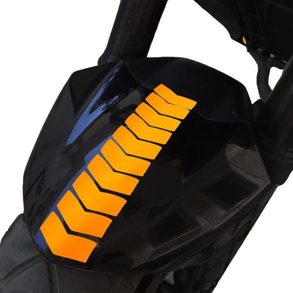 Ok Tasarımlı Floresan Turuncu Çamurluk Kask Sticker Çınar Extreme  - Image 1