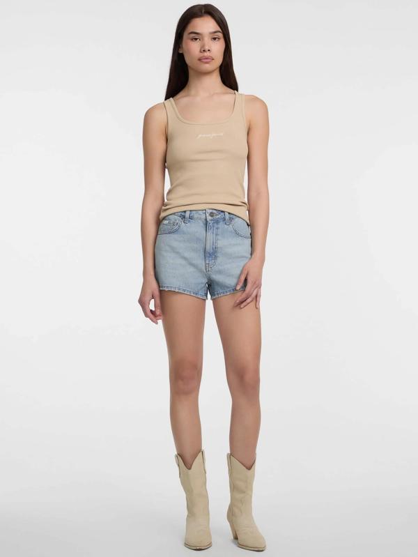 Guess Jeans GJ HIGHWAIST VINTAGE SHORT Kadın Mavi Şort W5GD0YD5O14-GAL1 - Image 1