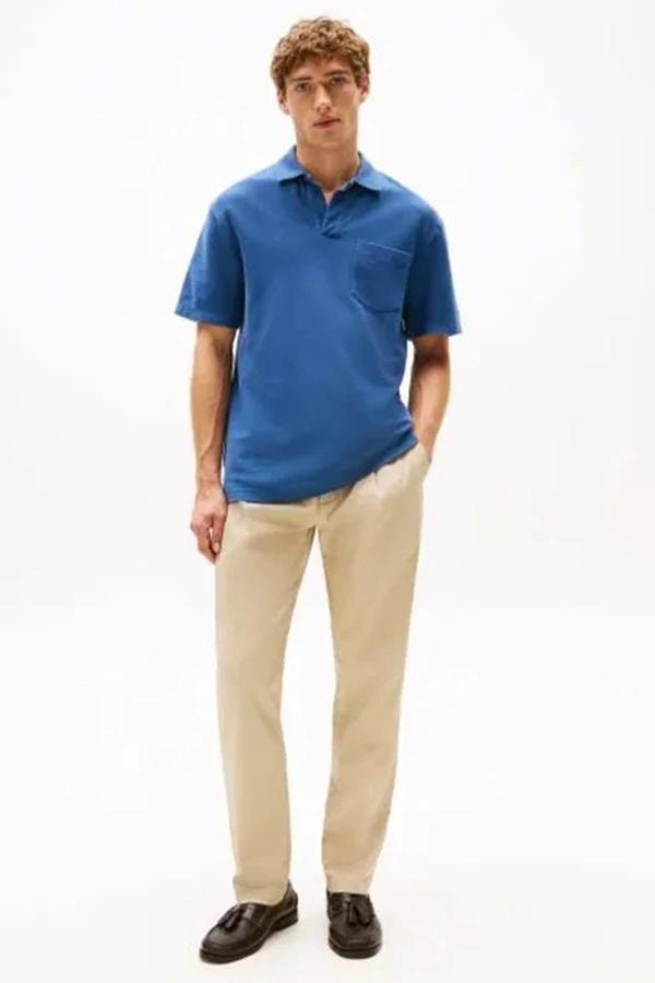 Tommy Hilfiger Erkek Harlem Tech Twill Beyaz Pantolon MW0MW39702RBT - Image 1
