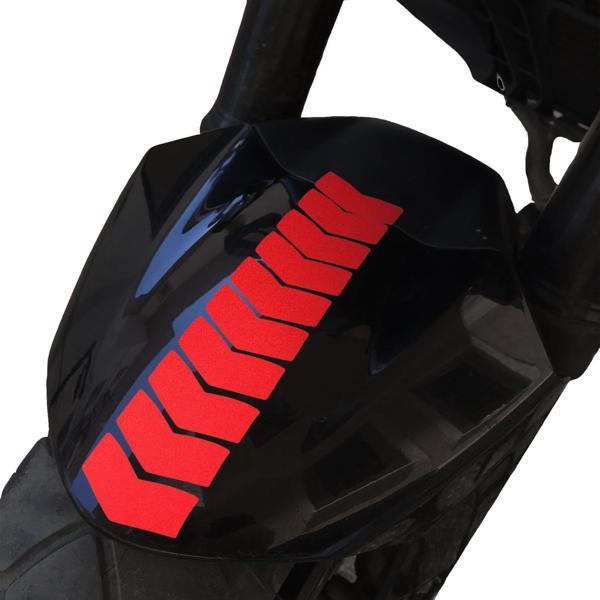 Ok Tasarımlı Reflektif Kırmızı Çamurluk Kask Sticker Çınar Extreme  - Image 1