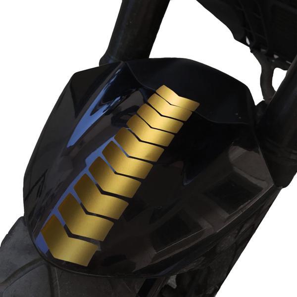 Ok Tasarımlı Yaldızlı Gold Çamurluk Kask Sticker Çınar Extreme  - Image 1