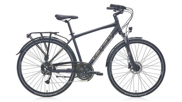 Carraro Elite 906 HD Fren Cues 18 Vites 28 Jant Şehir Bisikleti Parlak Siyah Koyu Krom 52 Kadro - Image 1