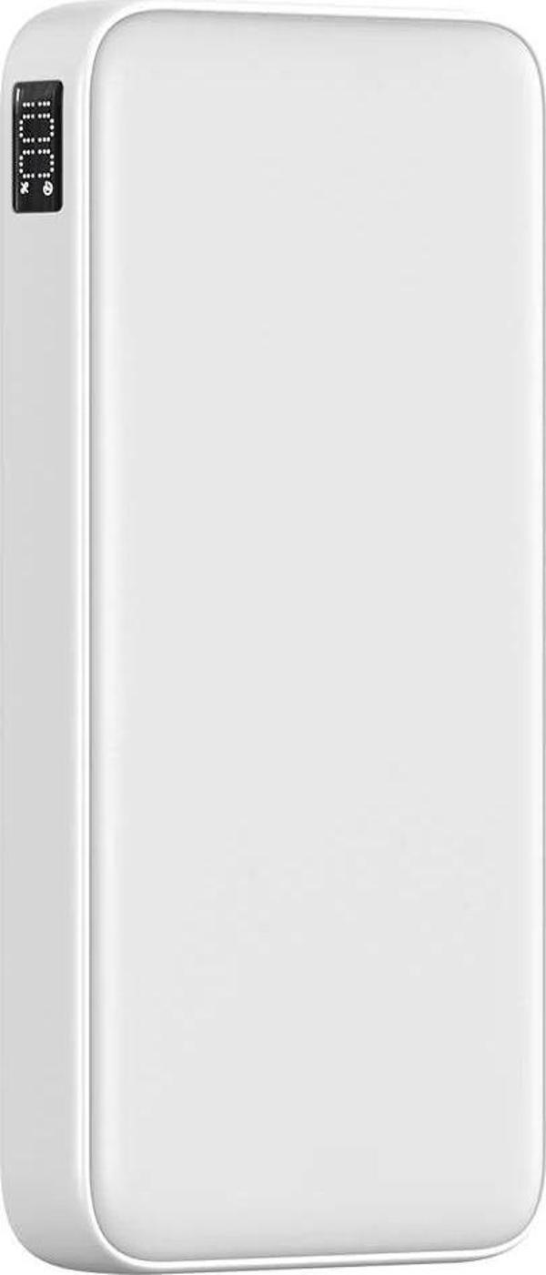 PowerBoost PRIME 130W 10000mAh 22.5W Dahili Kablolu LCD Beyaz Taşınabilir Şarj Cihazı Powerbank - Image 1