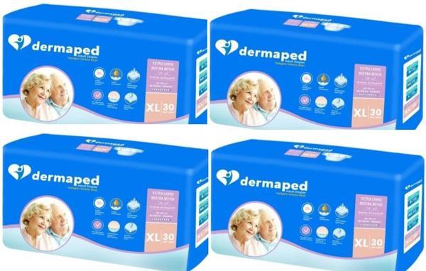 Dermaped Yetişkin Hasta Bezi Belbantlı Xlarge  30 lu 4 paket / 120 Adet - Image 1