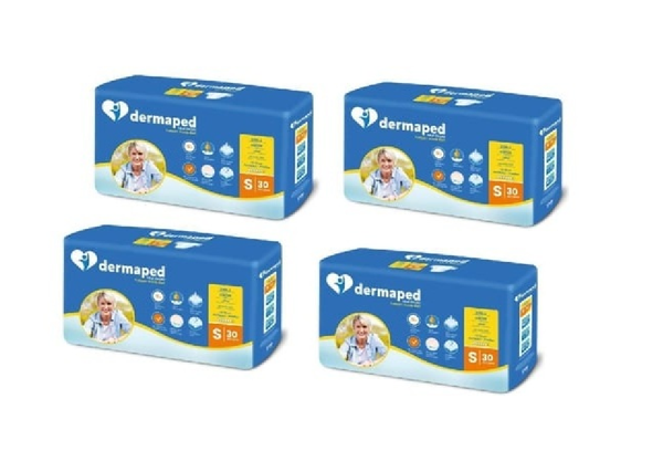 Dermaped Yetişkin Hasta Bezi Belbantlı Small (Küçük) 30 lu 4 paket / 120 Adet - Image 1