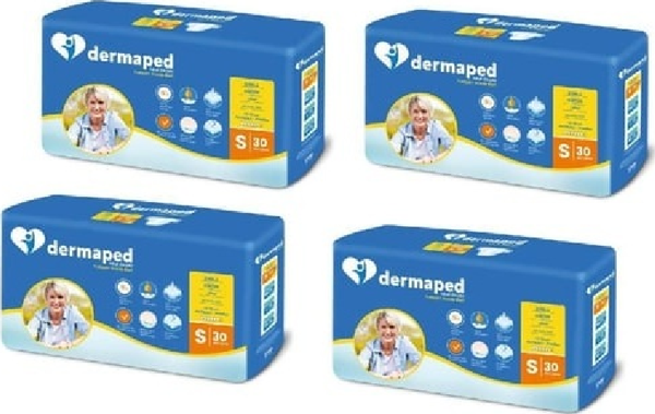Dermaped Yetişkin Hasta Bezi Belbantlı Small (Küçük) 30 lu 4 paket / 120 Adet - Image 1