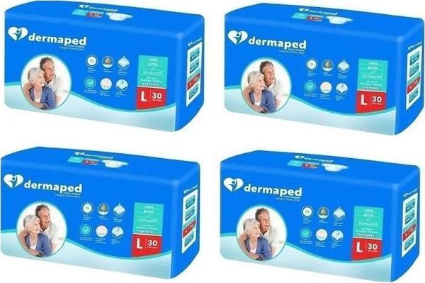 Dermaped Yetişkin Hasta Bezi Belbantlı Large  30 lu 4 paket / 120 Adet - Image 1