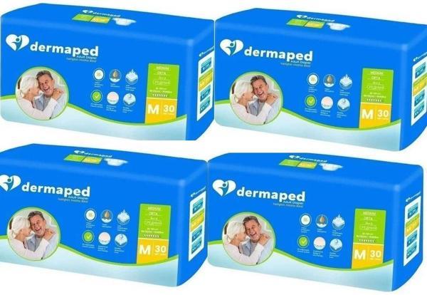 Dermaped Yetişkin Hasta Bezi Belbantlı Medium 30 lu 4 paket / 120 Adet - Image 1