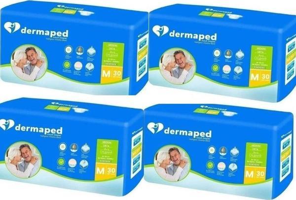 Dermaped Yetişkin Hasta Bezi Belbantlı Medium 30 lu 4 paket / 120 Adet - Image 1