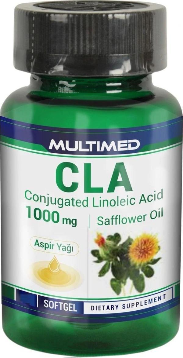 CLA (Konjuge Linoleik Asit ) Aspi̇r Yaği 90 Softgel, Multimed - Image 1