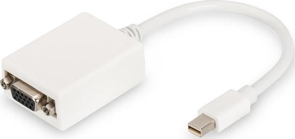 Digitus DisplayPort Adaptör Kablosu, Tip mini DP Erkek &lt;-&gt; HD15 Dişi, 0.15 metre, Full HD, DP 1.1a, beyaz renk&lt;br&gt;
Digitus DisplayPort Adapter Cable, Type mini DP - HD15 M/F, 0.15m, Full H - Image 1