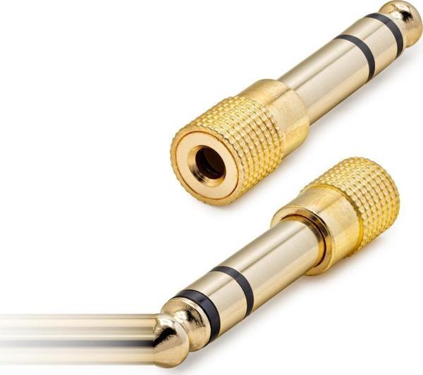 6.5 Mm To 3.5 Mm F Çevirici Enstruman Gitar Gold HDX1264 - Image 1
