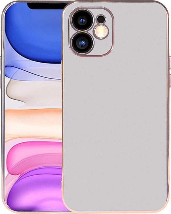 Coverzone Iphone 11 Ile Uyumlu Kılıf Kamera Korumalı Parlak Renk Tasarımlı Emollient Kılıf Gümüş - Image 1