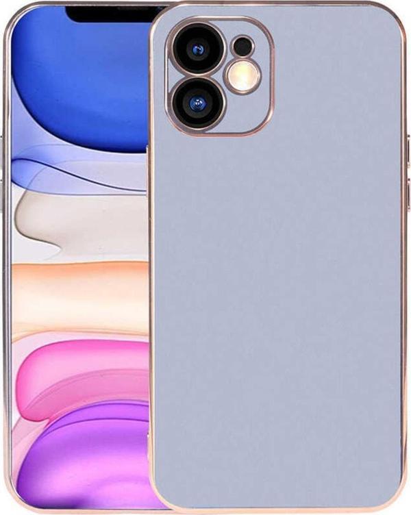 Coverzone Iphone 11 Ile Uyumlu Kılıf Kamera Korumalı Parlak Renk Tasarımlı Emollient Kılıf Mavi Açık - Image 1