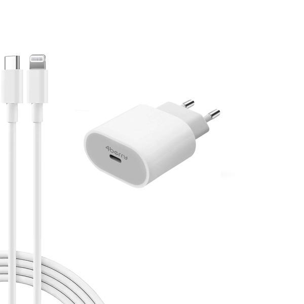 HM26 ECO Bundle 20W PD Hızlı Şarj Cihazı + Type-C to Lightning Kablo | iPhone Uyumlu, Güvenli Şarj - Image 1