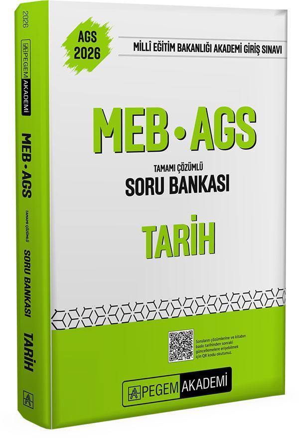 2026 MEB-AGS Soru Bankası Tamamı Çözümlü Tarih - Pegem Akademi Yayıncılık - Image 1