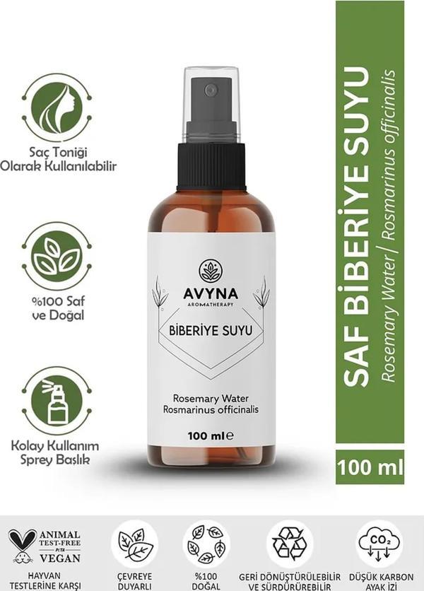 Reyo Avyna Biberiye Suyu Dökülme Karşıtı ve Saç Uzamasını Destekleyici 100 ml Saç Toniği %100 Doğal ve Saf - Image 1