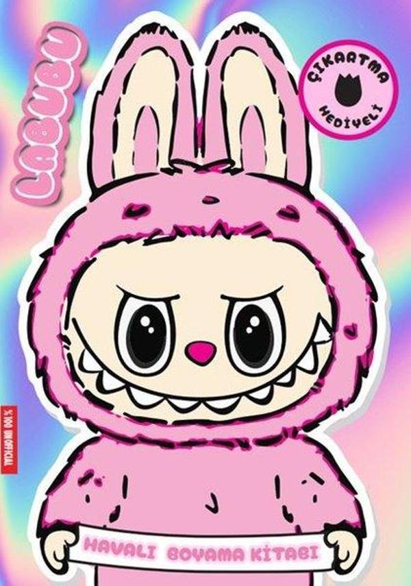 Labubu Pembe Çıkartma Hediyeli Boyama Kitabı - Doğan Çocuk - Image 1