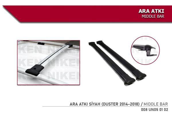 Dacia Duster Ara Atkı  Gri 2014-2018 arası uyumlu Siyah - Image 1
