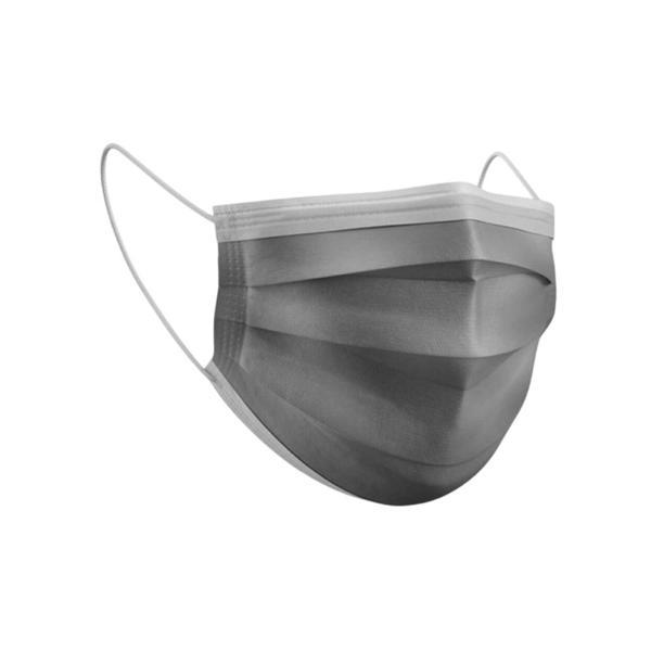 Maske 3 Katlı Meltblownlu Telli İpli Cerrahi - Gri 50'li Kutu - Image 1