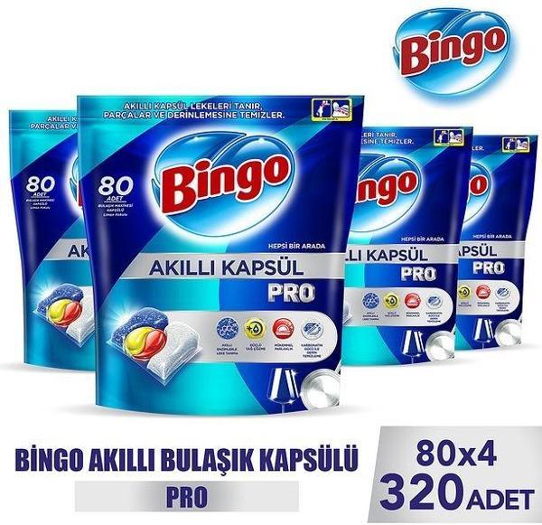 Bingo Akıllı Kapsül Pro Bulaşık Makinesi Deterjanı Tableti 320 li - Image 1