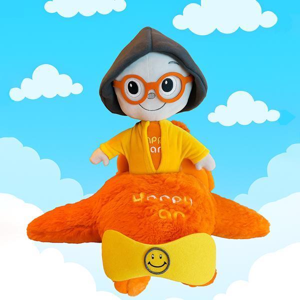 Happy Can Peluş Bebek Ve Uçağı  - Image 1