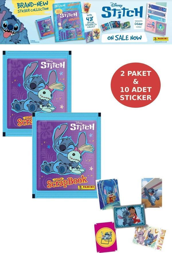 2 Paket Panini Stitch Süper ScrapBook Çıkartma 10 Adet Sticker - Image 1