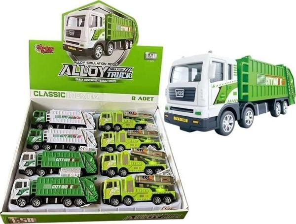 YH-711-57A SÜRTMELİ METAL 1:50 ÇÖP KAMYONU - Image 1