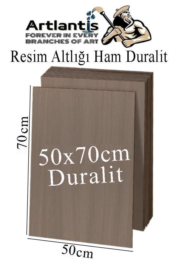 Resim Altlığı Duralit 50x70 cm 1 Adet Ham Mdf Çok Amaçlı Kullanım 3 mm Kalınlığında Durolit - Image 1