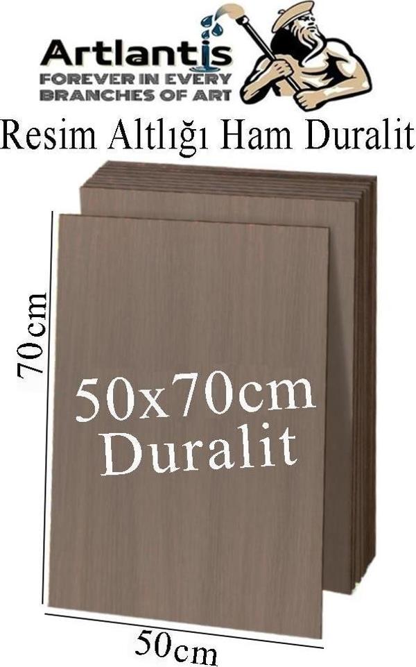 Resim Altlığı Duralit 50x70 cm 1 Adet Ham Mdf Çok Amaçlı Kullanım 3 mm Kalınlığında Durolit - Image 1