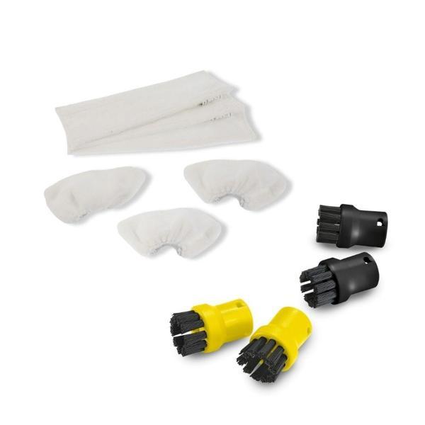 Karcher SC Serisi ile Uyumlu Aksesuar Seti - Mikrofiber Bez - Mini Fırça Seti - Image 1