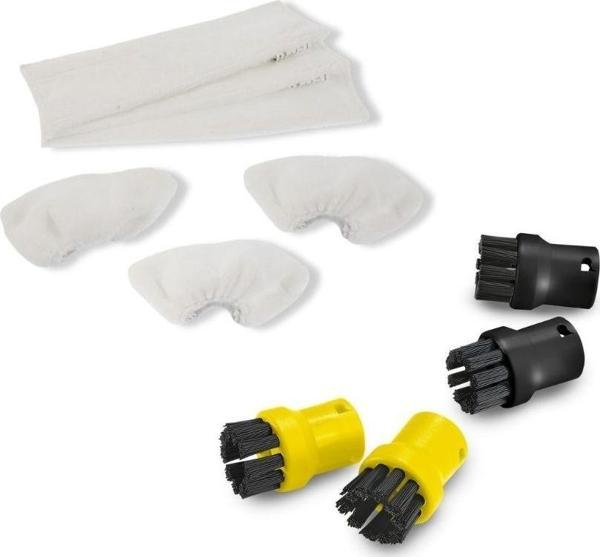 Karcher SC Serisi ile Uyumlu Aksesuar Seti - Mikrofiber Bez - Mini Fırça Seti - Image 1