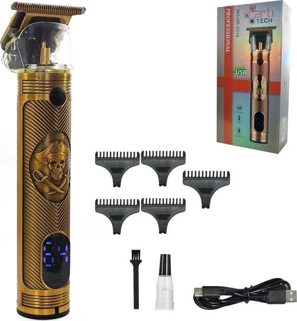 Artitech Tıraş Makinesi Şarjlı LCD Ekran Professional AR-0116 (Saç Sakal Düzeltici) - Image 1