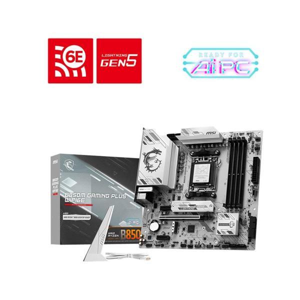 MSI B850M GAMING PLUS WIFI6E AMD Ryzen B850 AM5 Soket 8200MT/s WIFI6E mATX Anakart - Image 1