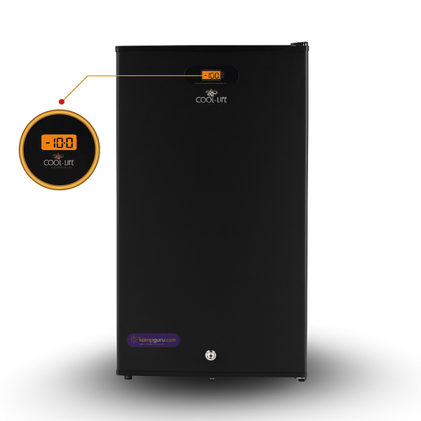Cool Life Çift Sistem 91 Litre Siyah Dijital Göstergeli 12 / 24 / 220 V Buzdolabı - Image 1