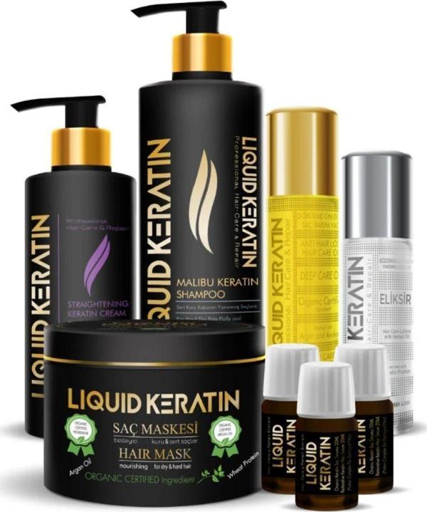 Kökten Uca Komple Saç Bakım Keratin Seti - 3 Etki (ONARICI GÜÇLENDİRİCİ) Ekstra Mega 1 - Image 1