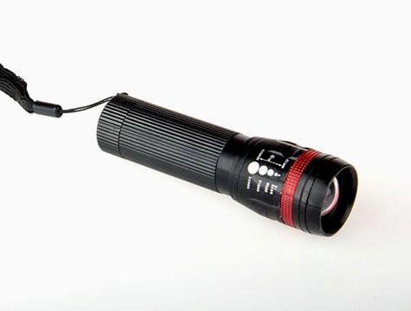 Power Ledli ve Zoomlu 2 Km Menzilli Alüminyum El Feneri - Image 1