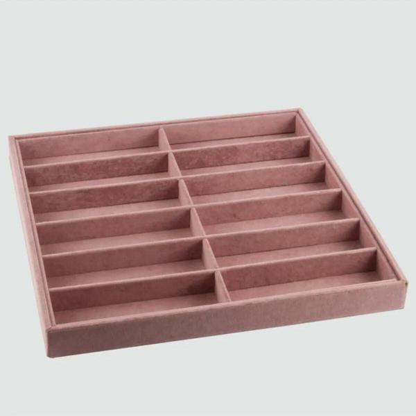 Yeni Büyük 1 Kalite Süet Pembe 36-38cm Gözlük Standı - Image 1
