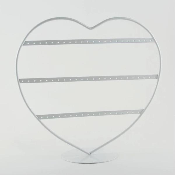 İthal Metal Beyaz Renk 32x27Cm Küpe Standı - Image 1
