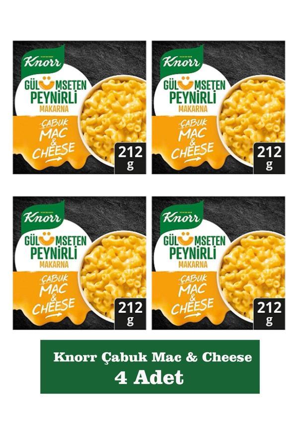 Knorr Çabuk Makarna Mac And Cheese Gülümseten Peynirli 212 Gr x 4 Adet - Image 1