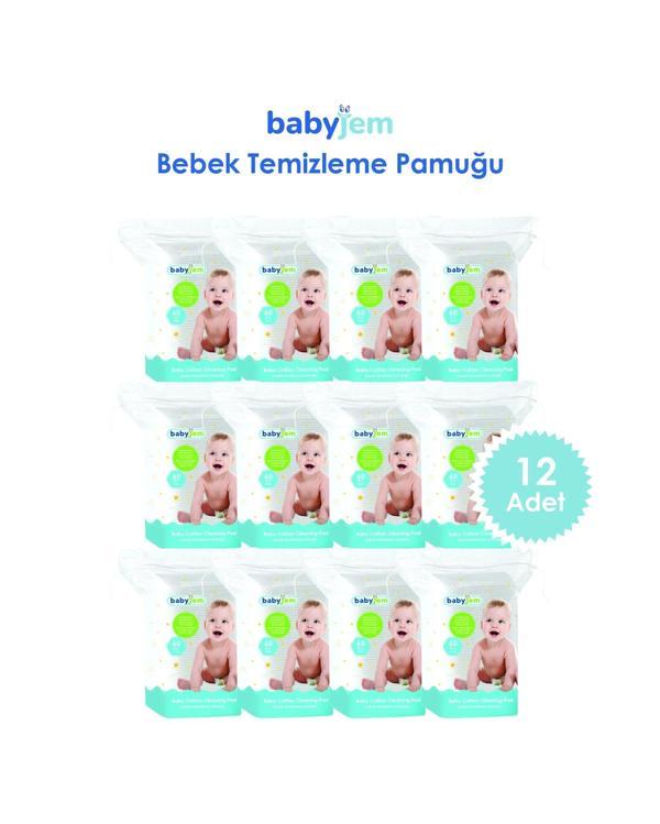 Babyjem Bebek Temizleme Pamuğu 12'li - Image 1