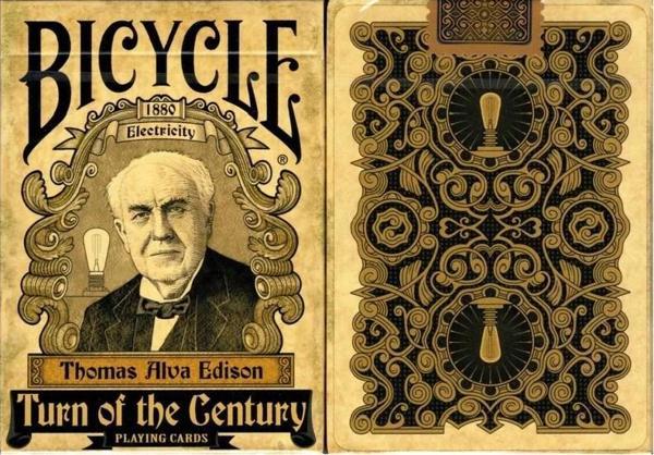 Bicycle Turn of The Century Electricity Premium Oyun Kağıdı iskambil Kartları Destesi - Image 1